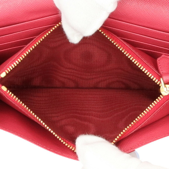 PRADA Pink Leather Saffiano Wallet - Picture 7 of 9